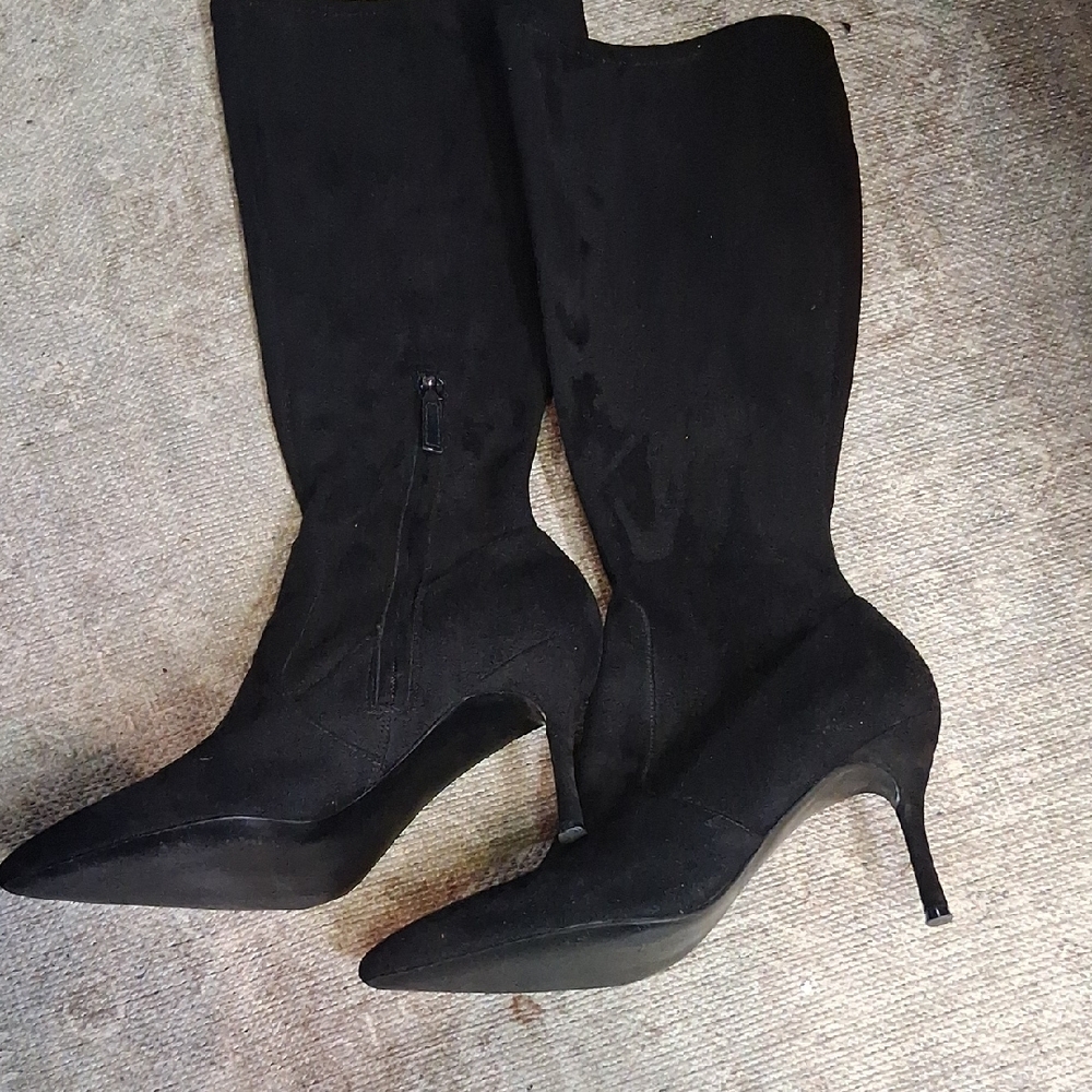 Nine West Black Heeled Boots - Picture 7 of 7